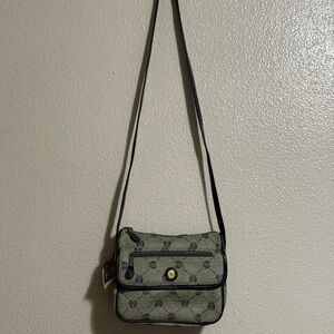 Vintage Cara Bella Women’s Leather Purse Bag Grey NWT